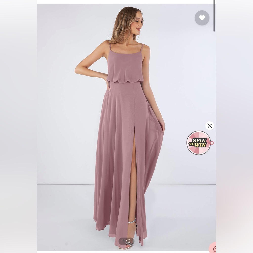 Azazie Lupe- dusty rose size 4
